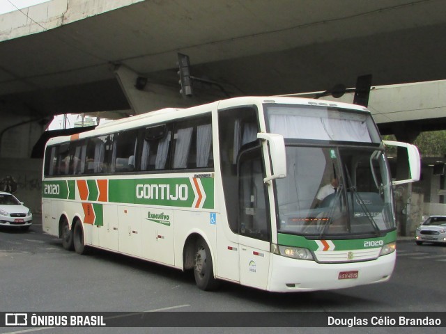 Empresa Gontijo de Transportes 21020 na cidade de Belo Horizonte, Minas Gerais, Brasil, por Douglas Célio Brandao. ID da foto: 8070292.