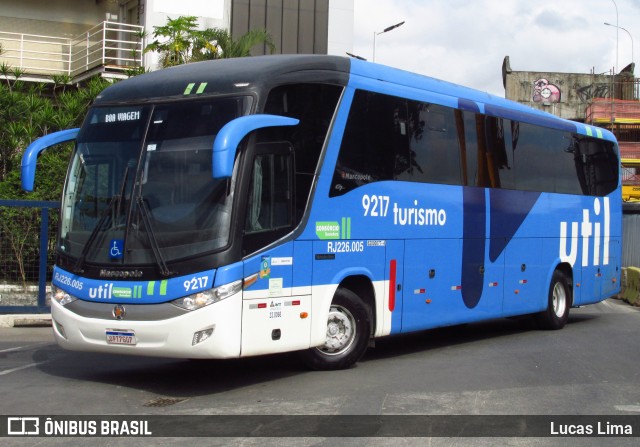 UTIL - União Transporte Interestadual de Luxo 9217 na cidade de Rio de Janeiro, Rio de Janeiro, Brasil, por Lucas Lima. ID da foto: 8071007.