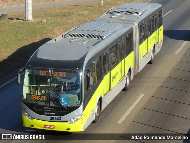 Bettania Ônibus 30543 na cidade de Belo Horizonte, Minas Gerais, Brasil, por Adão Raimundo Marcelino. ID da foto: 8072313.