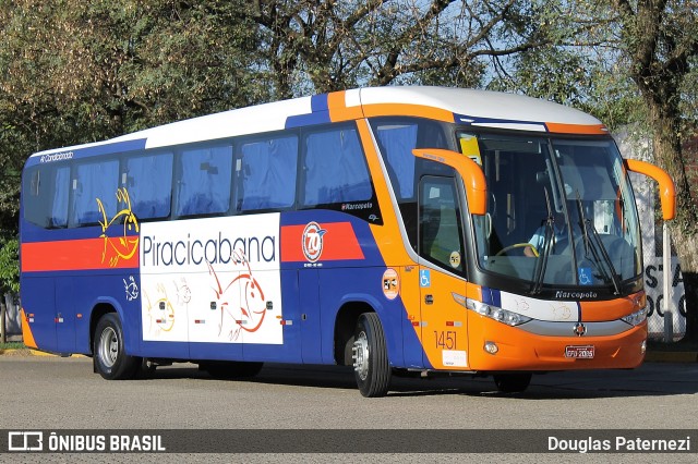 Viação Piracicabana 1451 na cidade de São Paulo, São Paulo, Brasil, por Douglas Paternezi. Número da foto: #8070621.