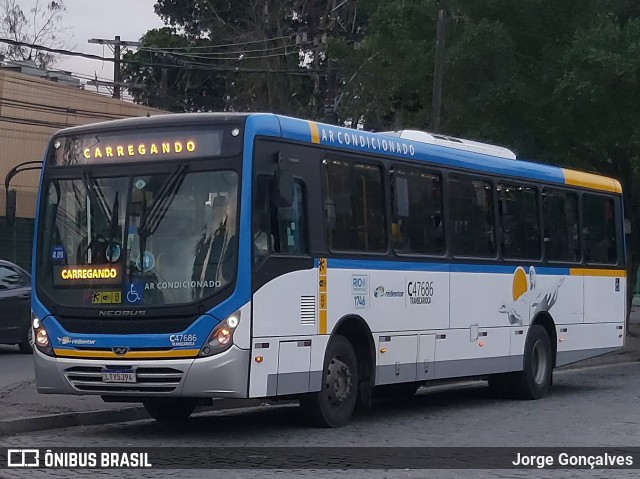 Viação Redentor C47686 na cidade de Rio de Janeiro, Rio de Janeiro, Brasil, por Jorge Gonçalves. ID da foto: 8149613.