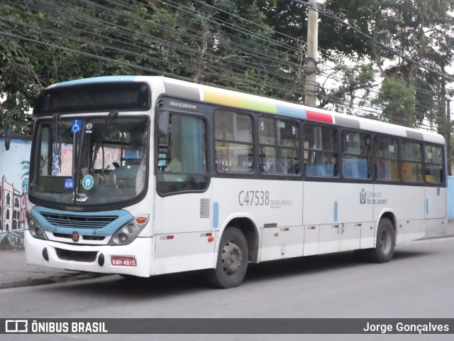 Viação Redentor C47538 na cidade de Rio de Janeiro, Rio de Janeiro, Brasil, por Jorge Gonçalves. Número da foto: #8148536.