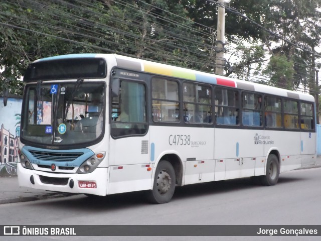 Viação Redentor C47538 na cidade de Rio de Janeiro, Rio de Janeiro, Brasil, por Jorge Gonçalves. ID da foto: 8148536.