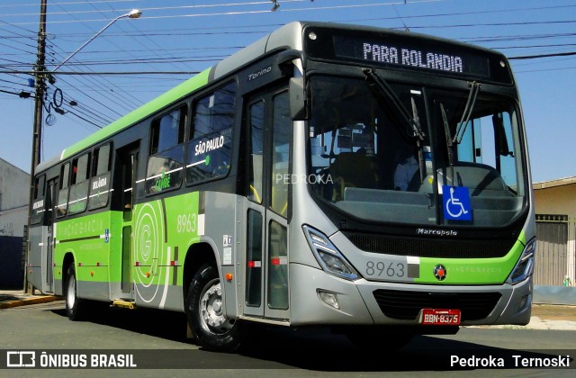 Viação Garcia 8963 na cidade de Apucarana, Paraná, Brasil, por Pedroka Ternoski. Número da foto: #8148317.