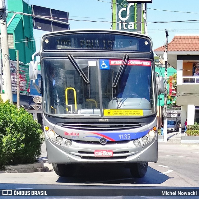 BBTT - Benfica Barueri Transporte e Turismo 1135 na cidade de São Paulo, São Paulo, Brasil, por Michel Nowacki. ID da foto: 8150189.