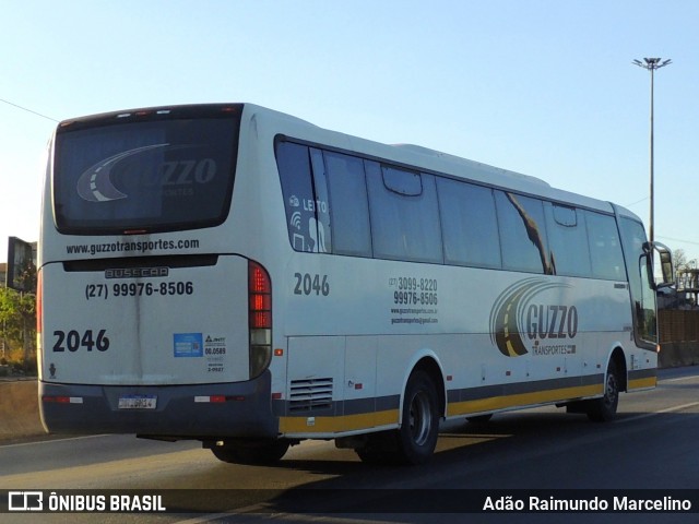 Guzzo Transporte e Turismo 2046 na cidade de Belo Horizonte, Minas Gerais, Brasil, por Adão Raimundo Marcelino. ID da foto: 8150227.