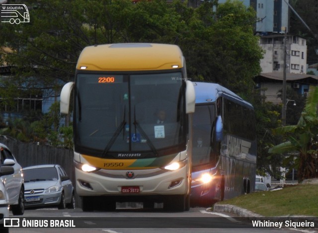 Empresa Gontijo de Transportes 19550 na cidade de Vitória, Espírito Santo, Brasil, por Whitiney Siqueira. ID da foto: 8149929.