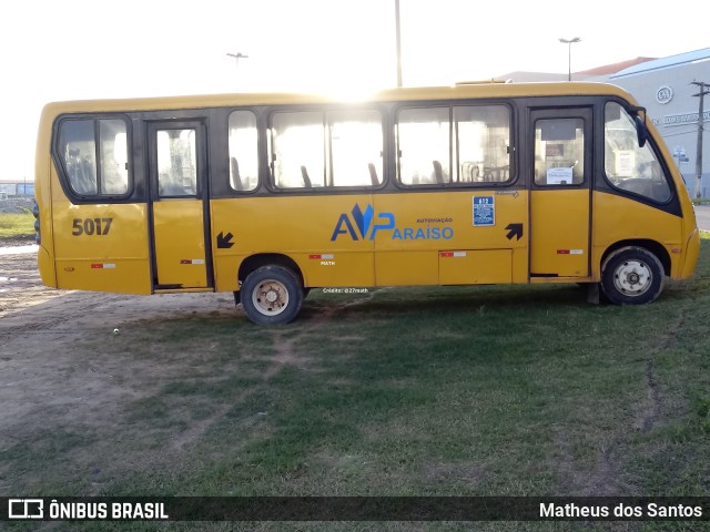 AVP - Auto Viação Paraíso 5017 na cidade de Aracaju, Sergipe, Brasil, por Matheus dos Santos. Número da foto: #8148666.