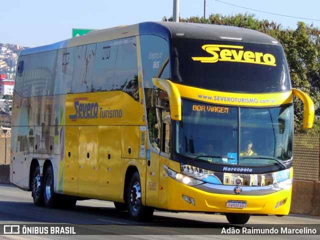 Severo Turismo 1560 na cidade de Belo Horizonte, Minas Gerais, Brasil, por Adão Raimundo Marcelino. ID da foto: 8150049.