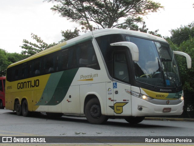 Empresa Gontijo de Transportes 18105 na cidade de São Paulo, São Paulo, Brasil, por Rafael Nunes Pereira. ID da foto: 8147269.