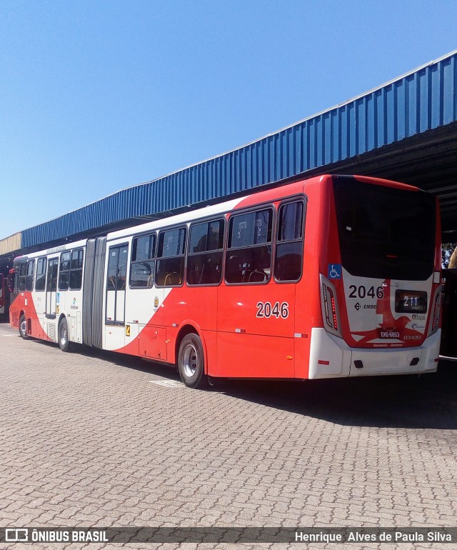 Itajaí Transportes Coletivos 2046 na cidade de Campinas, São Paulo, Brasil, por Henrique Alves de Paula Silva. Número da foto: #8148645.