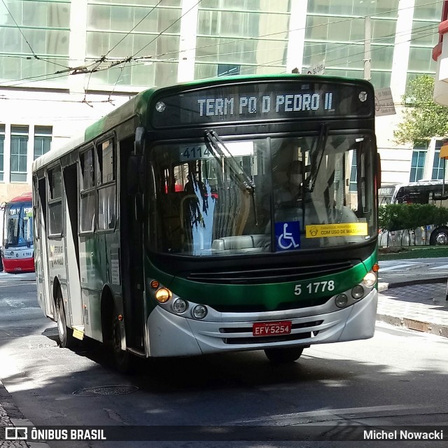 Via Sudeste Transportes S.A. 5 1778 na cidade de São Paulo, São Paulo, Brasil, por Michel Nowacki. Número da foto: #8149949.