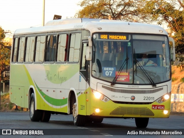 Rio Negro Fretamento e Turismo 22011 na cidade de Belo Horizonte, Minas Gerais, Brasil, por Adão Raimundo Marcelino. ID da foto: 8150294.