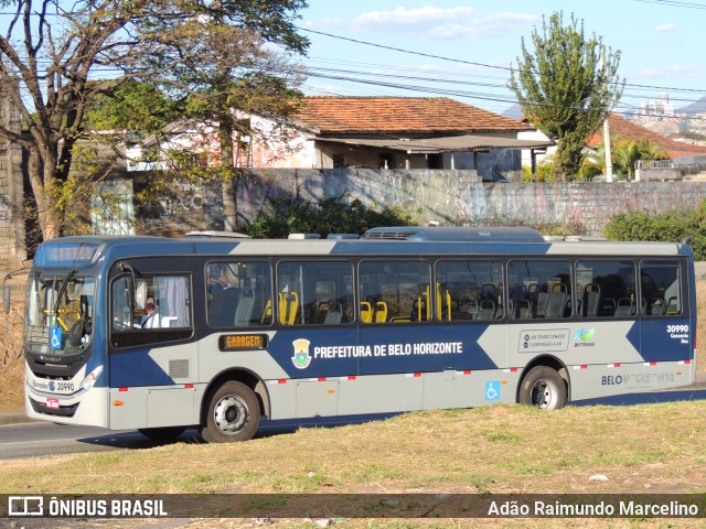 Viação Zurick 30990 na cidade de Belo Horizonte, Minas Gerais, Brasil, por Adão Raimundo Marcelino. ID da foto: 8150068.