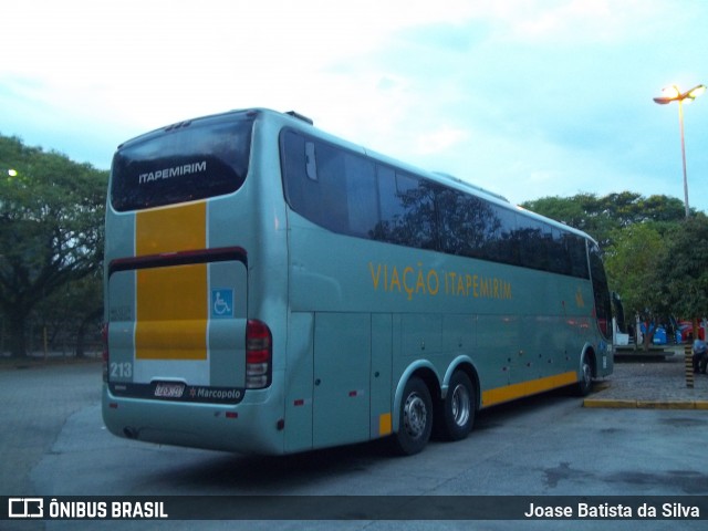 Viação Itapemirim 213 na cidade de São Paulo, São Paulo, Brasil, por Joase Batista da Silva. ID da foto: 8147621.