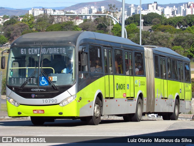 Milênio Transportes 10790 na cidade de Belo Horizonte, Minas Gerais, Brasil, por Luiz Otavio Matheus da Silva. ID da foto: 8149426.