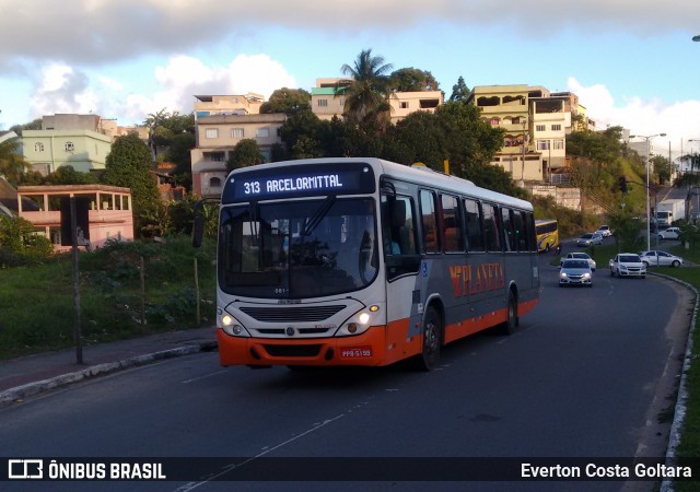 Planeta Transportes Rodoviários 3081 na cidade de Cariacica, Espírito Santo, Brasil, por Everton Costa Goltara. ID da foto: 8147552.