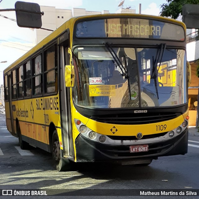 Viação Sul Fluminense 1109 na cidade de Volta Redonda, Rio de Janeiro, Brasil, por Matheus Martins da Silva. ID da foto: 8152435.