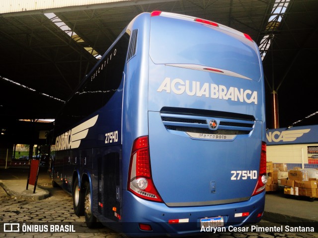 Viação Águia Branca 27540 na cidade de Vitória, Espírito Santo, Brasil, por Adryan Cesar Pimentel Santana. Número da foto: #8151877.