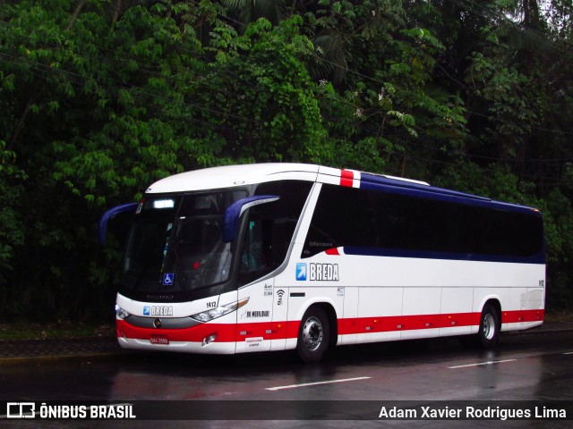 Breda Transportes e Serviços 1412 na cidade de Cubatão, São Paulo, Brasil, por Adam Xavier Rodrigues Lima. ID da foto: 8152203.