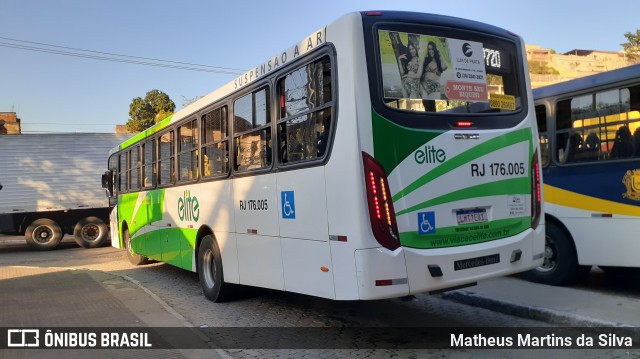 Viação Elite RJ 176.005 na cidade de Volta Redonda, Rio de Janeiro, Brasil, por Matheus Martins da Silva. Número da foto: #8152263.