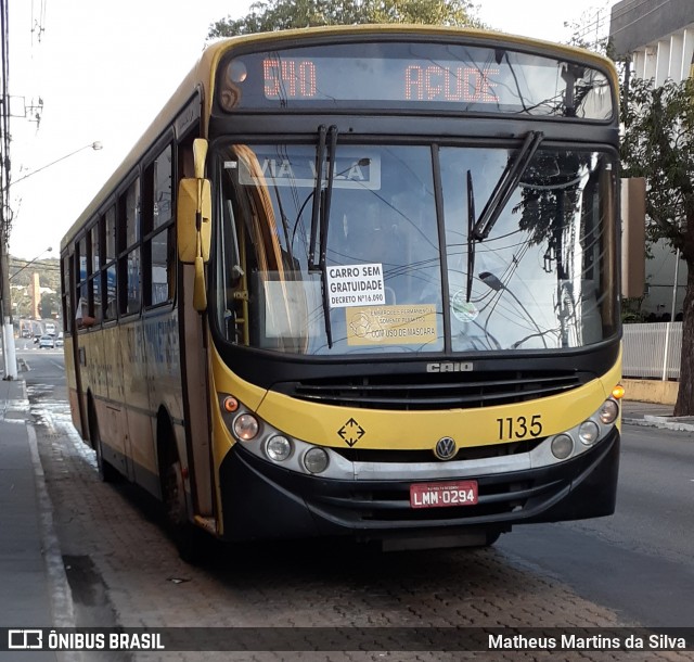 Viação Sul Fluminense 1135 na cidade de Volta Redonda, Rio de Janeiro, Brasil, por Matheus Martins da Silva. ID da foto: 8150919.