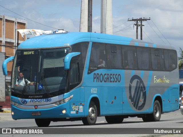 Auto Viação Progresso 6122 na cidade de Jaboatão dos Guararapes, Pernambuco, Brasil, por Matheus Lex. Número da foto: #8152840.