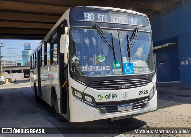 Viação Elite 2328 na cidade de Volta Redonda, Rio de Janeiro, Brasil, por Matheus Martins da Silva. Número da foto: #8152380.
