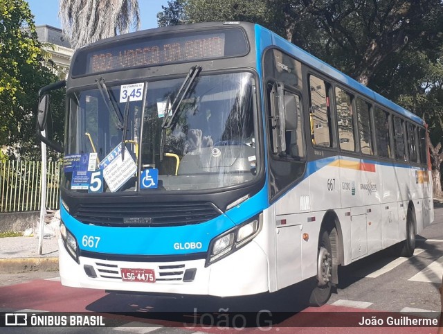 Transportadora Globo 667 na cidade de Recife, Pernambuco, Brasil, por João Guilherme. ID da foto: 8150751.