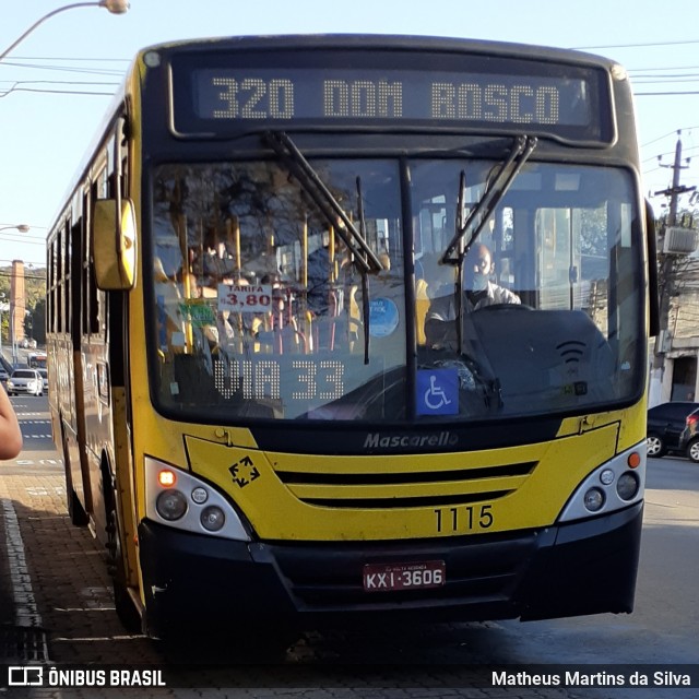 Viação Sul Fluminense 1115 na cidade de Volta Redonda, Rio de Janeiro, Brasil, por Matheus Martins da Silva. Número da foto: #8150811.