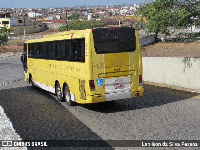 Viação Itapemirim 44203 na cidade de Caruaru, Pernambuco, Brasil, por Lenilson da Silva Pessoa. ID da foto: 8074871.