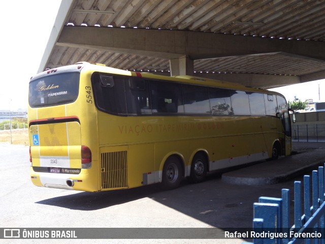 Viação Itapemirim 5543 na cidade de Aracaju, Sergipe, Brasil, por Rafael Rodrigues Forencio. ID da foto: 8072798.