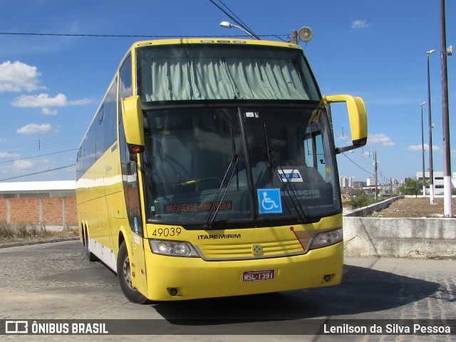 Viação Itapemirim 49039 na cidade de Caruaru, Pernambuco, Brasil, por Lenilson da Silva Pessoa. ID da foto: 8074867.