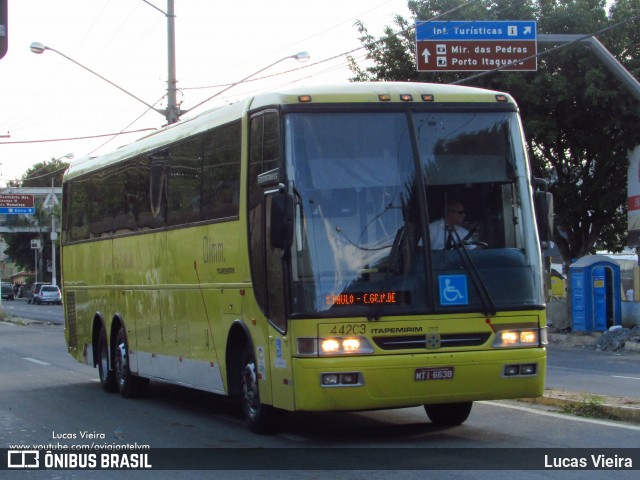 Viação Itapemirim 44203 na cidade de Aparecida, São Paulo, Brasil, por Lucas Vieira. ID da foto: 8073701.