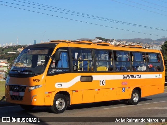 Transporte Suplementar de Belo Horizonte 1029 na cidade de Belo Horizonte, Minas Gerais, Brasil, por Adão Raimundo Marcelino. ID da foto: 8075575.