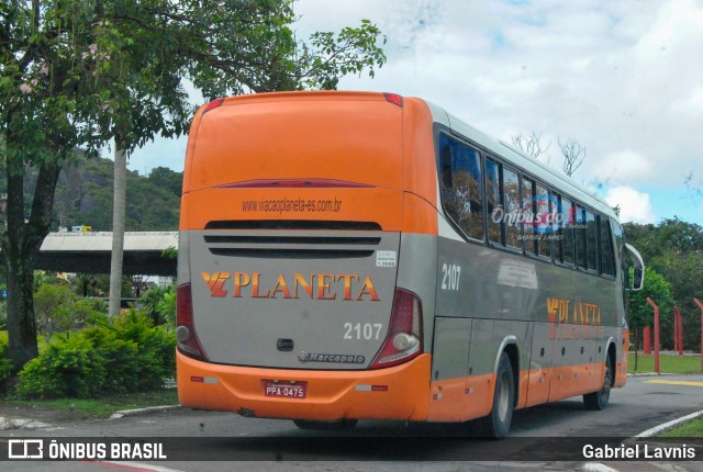 Planeta Transportes Rodoviários 2107 na cidade de Vitória, Espírito Santo, Brasil, por Gabriel Lavnis. ID da foto: 8074360.