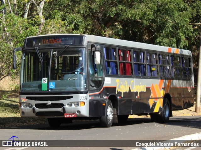 Rápido Campinas 7334 na cidade de Botucatu, São Paulo, Brasil, por Ezequiel Vicente Fernandes. Número da foto: #8074893.