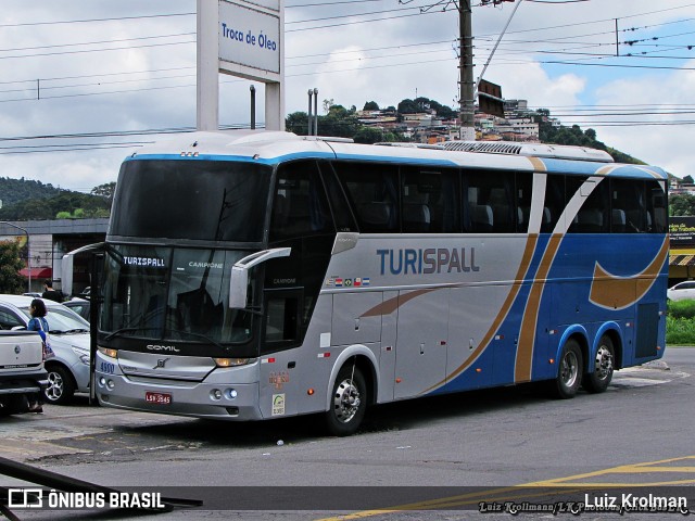Turispall Transporte e Turismo 4900 na cidade de Juiz de Fora, Minas Gerais, Brasil, por Luiz Krolman. Número da foto: #8073620.