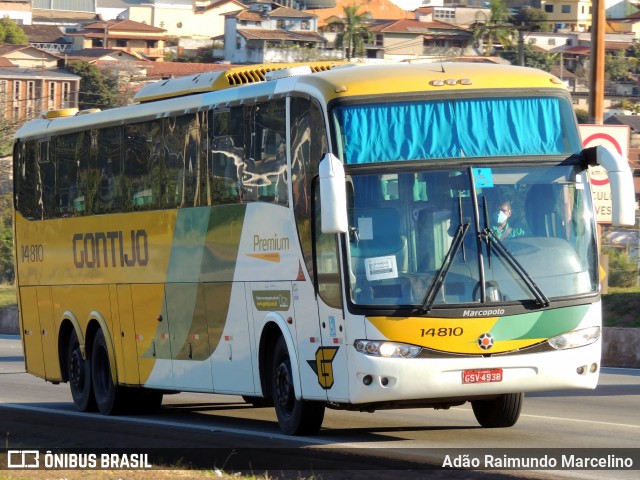 Empresa Gontijo de Transportes 14810 na cidade de Belo Horizonte, Minas Gerais, Brasil, por Adão Raimundo Marcelino. ID da foto: 8075654.