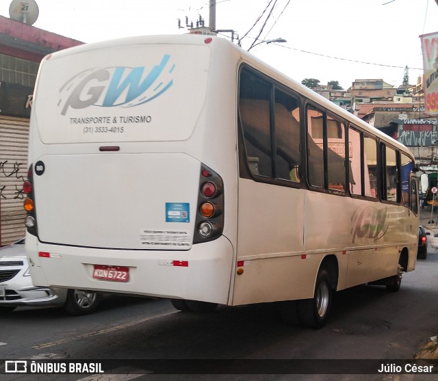 GW Transportes e Turismo 80 na cidade de Belo Horizonte, Minas Gerais, Brasil, por Júlio César. ID da foto: 8074536.