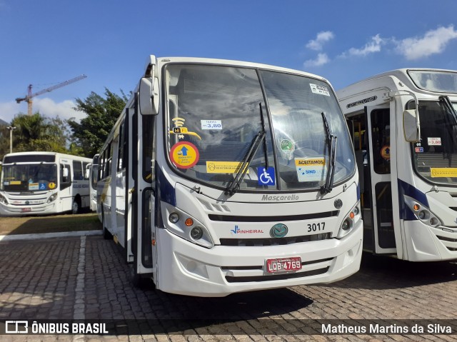 Viação Pinheiral 3017 na cidade de Volta Redonda, Rio de Janeiro, Brasil, por Matheus Martins da Silva. ID da foto: 8073078.