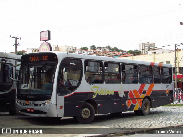 Nossa Senhora de Fátima Auto Ônibus 367 na cidade de Bragança Paulista, São Paulo, Brasil, por Lucas Vieira. ID da foto: 8073685.