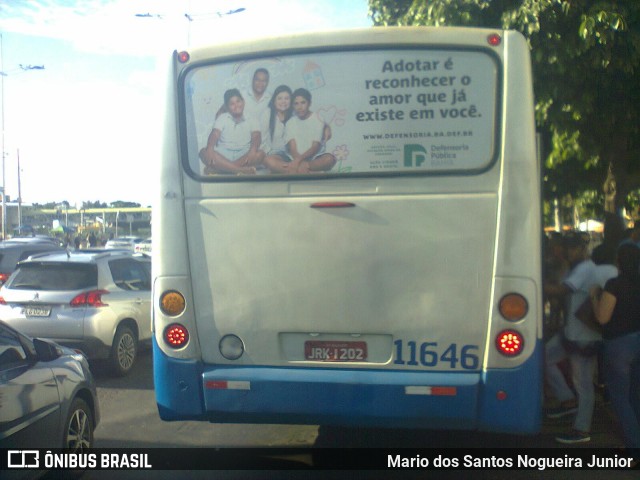 Concessionária Salvador Norte - CSN Transportes 11646 na cidade de Salvador, Bahia, Brasil, por Mario dos Santos Nogueira Junior. Número da foto: #8074392.