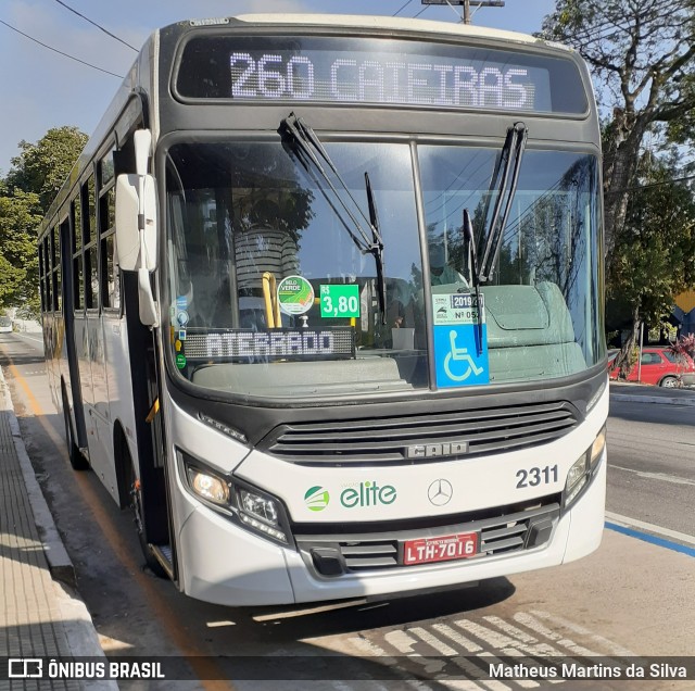 Viação Elite 2311 na cidade de Volta Redonda, Rio de Janeiro, Brasil, por Matheus Martins da Silva. Número da foto: #8073074.
