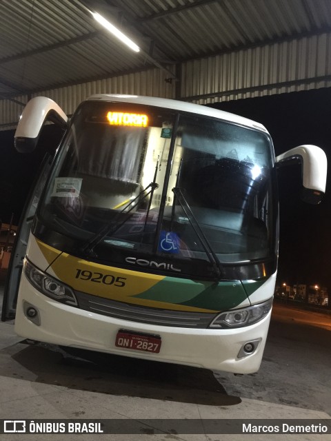 Empresa Gontijo de Transportes 19205 na cidade de Venda Nova do Imigrante, Espírito Santo, Brasil, por Marcos Demetrio. Número da foto: #8077073.