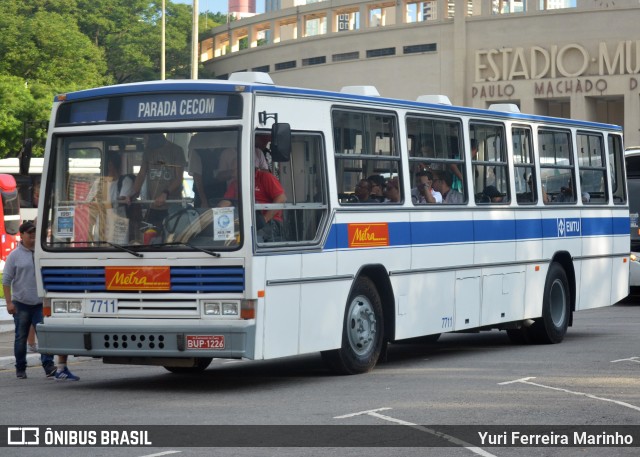 Metra - Sistema Metropolitano de Transporte 7711 na cidade de São Paulo, São Paulo, Brasil, por Yuri Ferreira Marinho. ID da foto: 8078166.