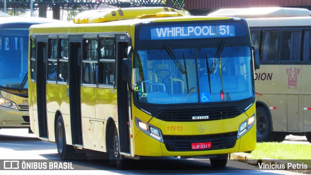 Gidion Transporte e Turismo 11910 na cidade de Joinville, Santa Catarina, Brasil, por Vinicius Petris. ID da foto: 8076081.