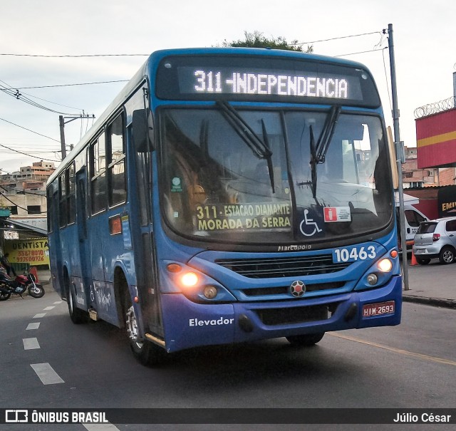 Independência > Trans Oeste Transportes 10463 na cidade de Belo Horizonte, Minas Gerais, Brasil, por Júlio César. Número da foto: #8081402.