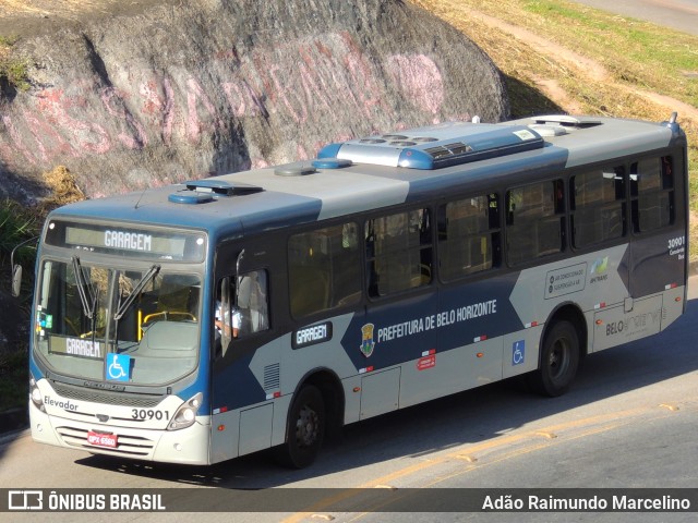 Via BH Coletivos 30901 na cidade de Belo Horizonte, Minas Gerais, Brasil, por Adão Raimundo Marcelino. ID da foto: 8080974.