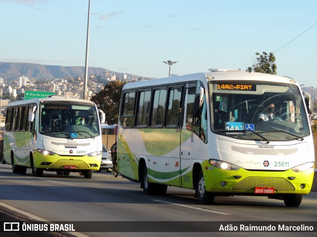 Rio Negro Fretamento e Turismo 25611 na cidade de Belo Horizonte, Minas Gerais, Brasil, por Adão Raimundo Marcelino. ID da foto: 8080902.